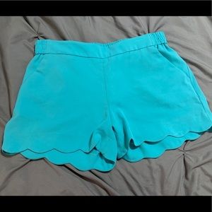 scalloped shorts